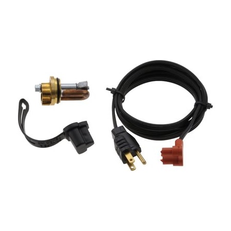 Zerostart Engine Heater - 400W 120V, 30Mm Plug, Brass Adapter Perkins 3100086